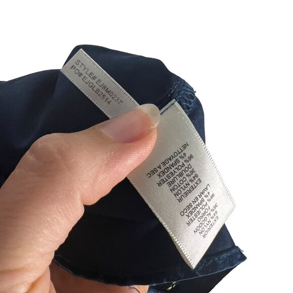 Eliza J Blue Floral Lace Short Sleeve Swing Silhouette Knee Length Dress 12 - Picture 5 of 8